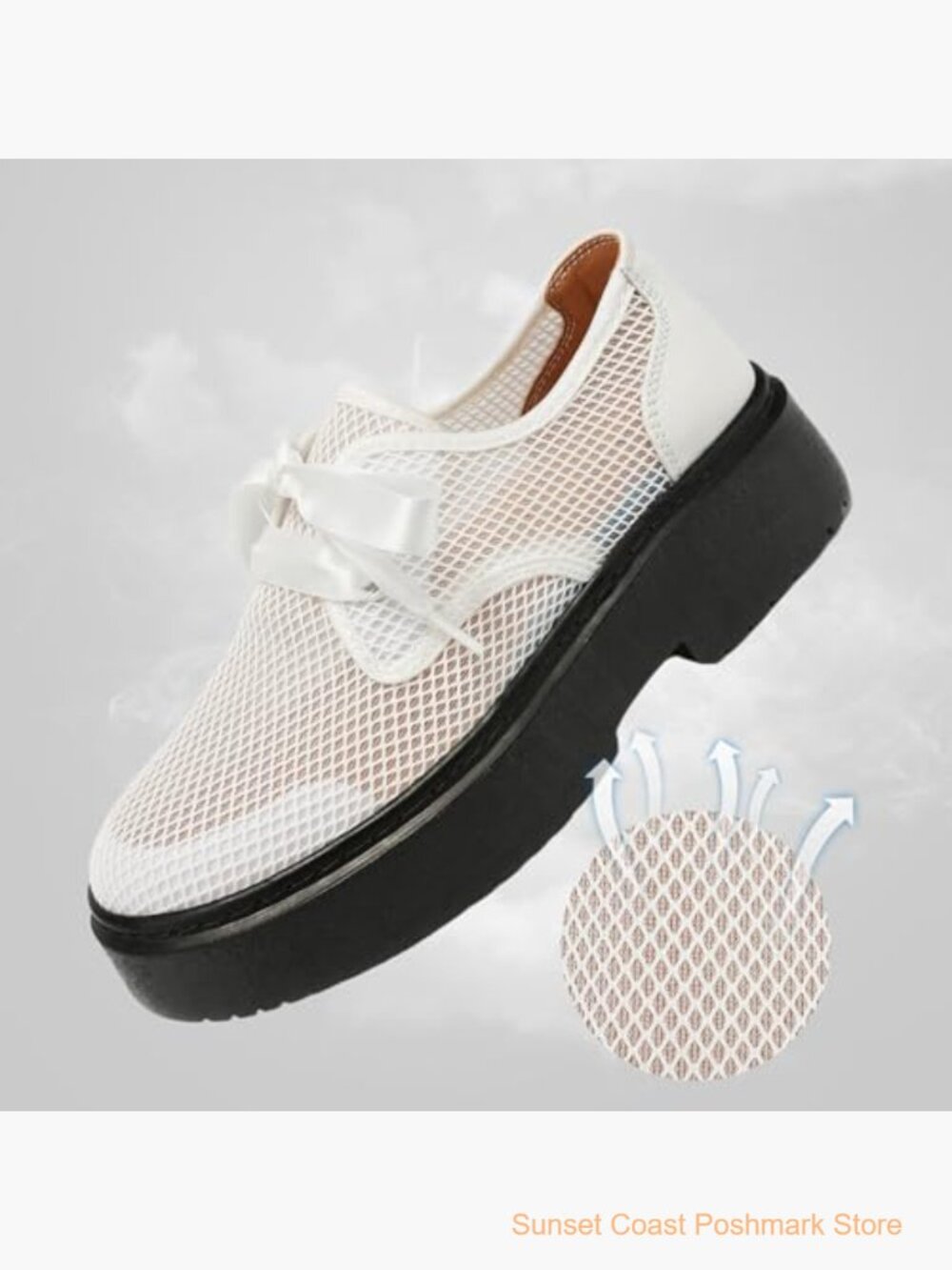 Breathable Mesh Loafers Slip On Casual Driving Shoes Lightweight Comfortable - Picture 5 of 6